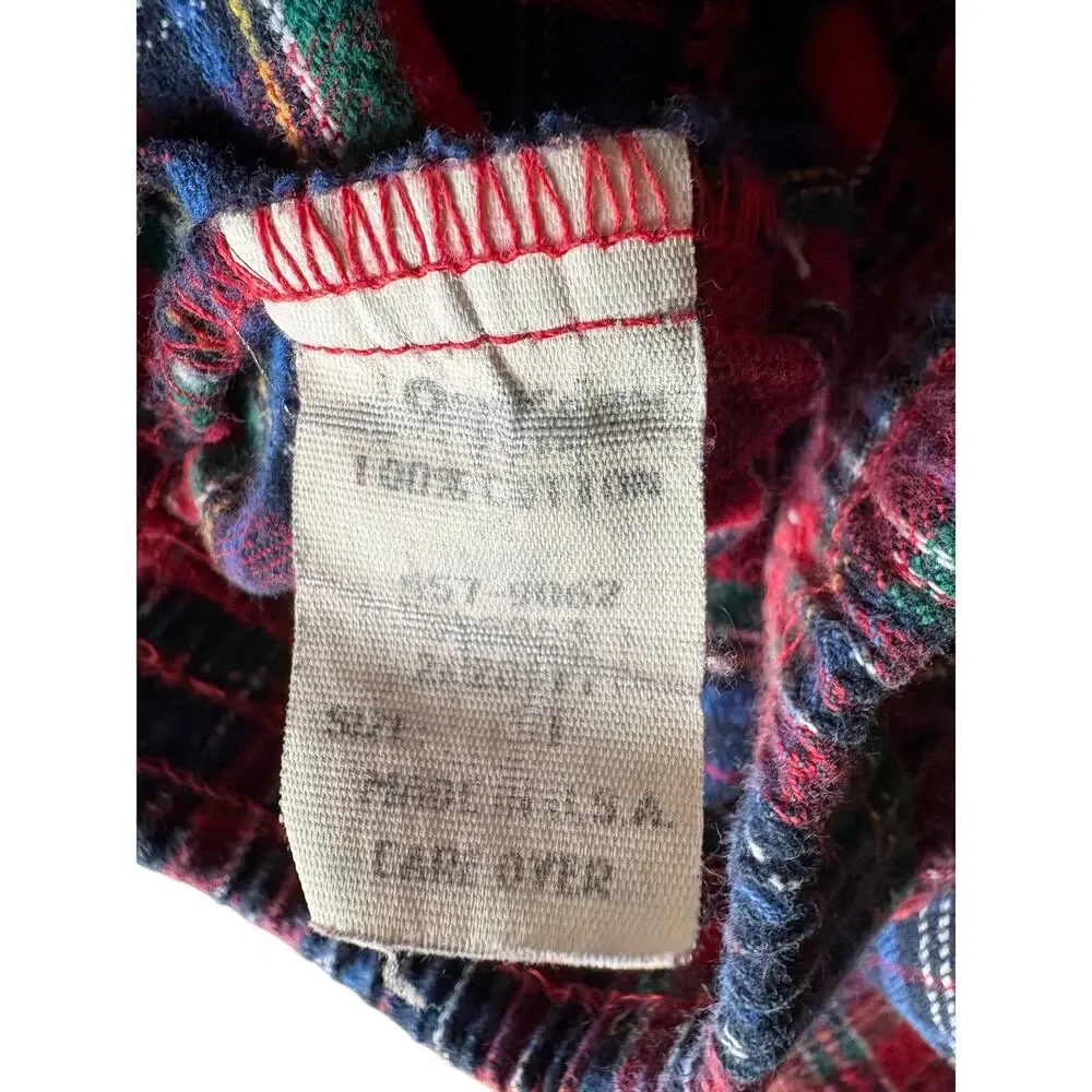 Vintage1980s/1990s OshKosh B'gosh Tartan Plaid Trousers Pants With Bow
